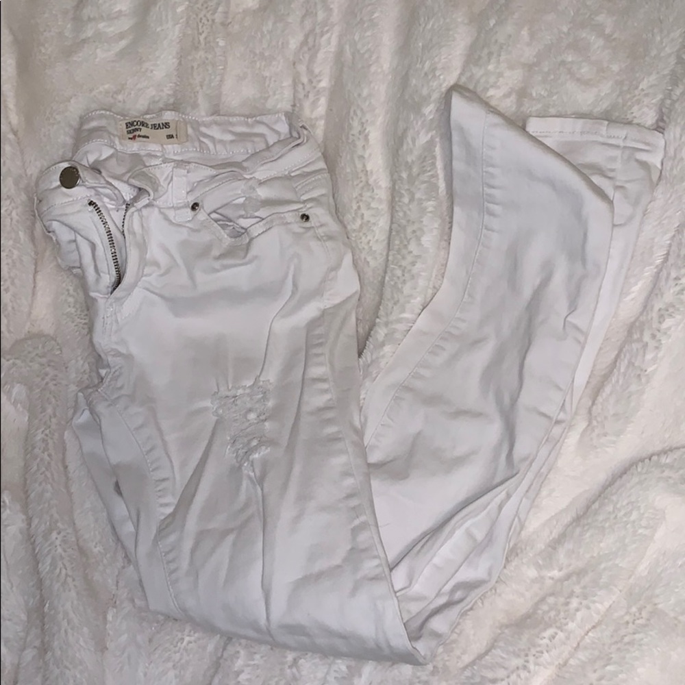 Nordstrom white ripped jeans